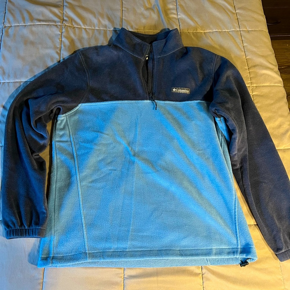 Men’s Columbia Quarter Zip Jacket, Blue